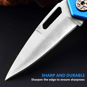 Сгъваем Нож Тактически Ножове за Оцеляване Многофункционален Джобен Нож Преносим Ключодържател Сгъваем Плодов нож Къмпинг Принадлежности Инструмент