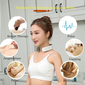 2 Headmicro Smart Electric Neck Massager Рамото На Въртене На Шийката На Позвонок Физиотерапия Релаксация Масажор Обезболяващо Средство