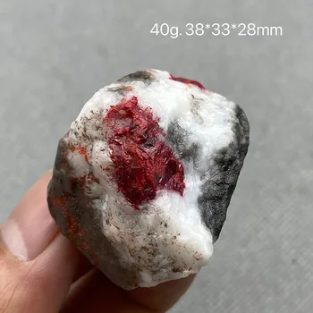 Естествен камък Цинобър Оригинален червен Камък Изцеление Crystal Рейки
