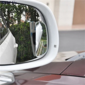 Автомобилно Огледало Регулируема Широкоугольное Куполна Сляпо Петно 360 Градуса Огледало Паркинг Авто Мотор Огледало За Обратно Виждане Аксесоари 1 Чифт