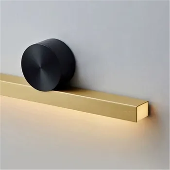 Nordic Art Brass Led Wall Lamp Creative Luxury Кухня Parlor Hotel Bedroom Нощно Indoor Wall Lighting