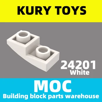 Kury Toys САМ MOC For 24201 printed parts Building block parts For Slope, Curved 2 x 1 Inverted for Curved Brick-Slope