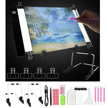Новият A3/A4/A5 Размер Чертежный Таблет Led Light Pad Tablet Diamond Живопис Eye Protection Bright Copy Board Diamond Embroidery Art