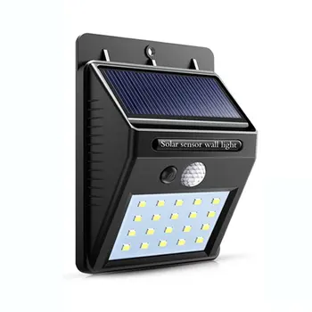 20 LED Solar Sensor Waterproof Light,Motion Sensor Wall LED Outdoor Garden Yard Streets Lamp Енергоспестяващ Окачен Светлина