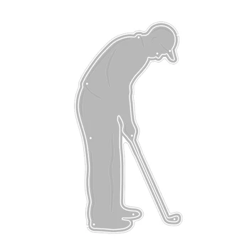 2020 New Hot САМ Boys Sports Golf Clubs Топка Hat Шаблони Метални Режещи печати и за пробиване Scrapbooking Фолио Cut Crafts No Stamps