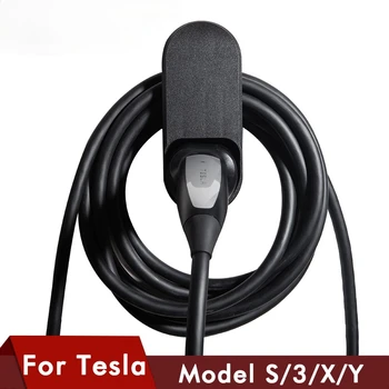 Автомобилен Кабел За Зареждане Организатор За Tesla Model S 3 X Y Аксесоари За Монтиране На Стена Скоба Конектор Държач Зарядно Устройство