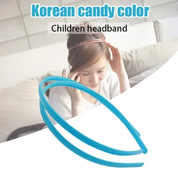 8 мм Пластмасова лента за глава Мода Бонбони Цвят Смола Hairbands Аксесоари За Коса, Шапки за Деца Момичета TT@88
