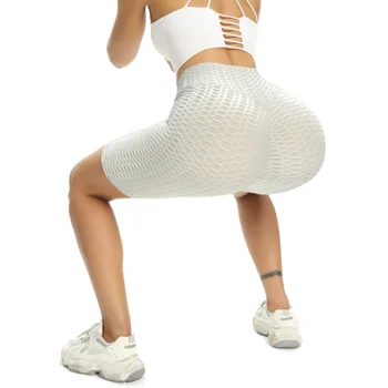 2021 New Slim Women Sports Shorts High Waist Fitness Push Up Trainning Running Qucik Dry Стегнат Sportwear Шорти Панталони