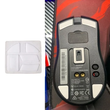 1 Пакет Esports Тигър Gaming ICE Version Mouse Skates Mouse Feet for RAZER VIPER Ultimate Mouse White Glids Curve Edge