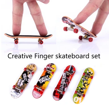 Направи си САМ Assembly Mini Finger Skateboard Deck Truck Skate Park Board Boy Kids Детски подарък