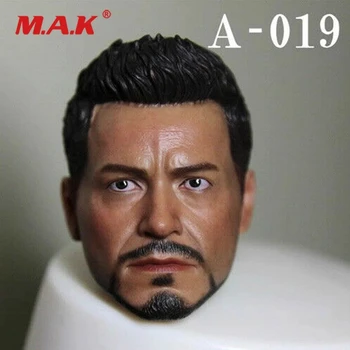 1/6 A-019 Tony Stark Head Извайвам Carving For 12