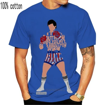 Мъжки t-shirt Rocky Balboa From Rocky Типография Quote Design Unisex T Shirt Printed T-Shirt tees top