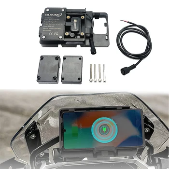 За BMW R1200GS R1250GS F700GS F800GS F750GS F850GS F900XR Безжична зареждане на мобилен телефон, GPS-навигация притежателя на мобилен телефон