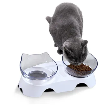 Non-slip Пет Cat Dog Slow Feed Protect Spine Bowl Drinking Защита Желудочная Купа За котешки храна Купа За Хранилки За Кучета Питатель