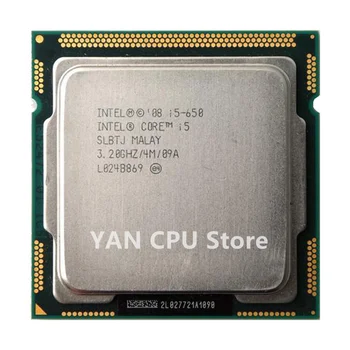 Feer доставка Intel Core i5-650 i5 650 Cpu Dual-4M Cache 3.2 Ghz процесор в LGA 1156 работи правилно Настолен процесор