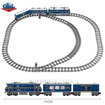 1192pcs City Cargo Sets Train Track Model Building Blocks Conductor Driver Figures Плосък Trailer Bricks Kit на Образователни Детски Играчки