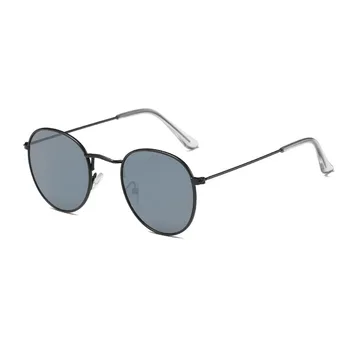 2021 Луксозни Реколта Огледално Маркови Дизайнерски Слънчеви очила Жени/Мъже, Класически Кръгли Външни Слънчеви Очила с UV400 Oculos Gafas De Sol
