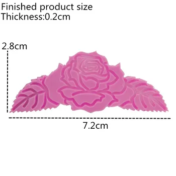 Направи си САМ роза форма на изкуство и занаяти силикагел мухъл захар занаят цвете торта рамка мухъл скърпвам шоколад Мухъл