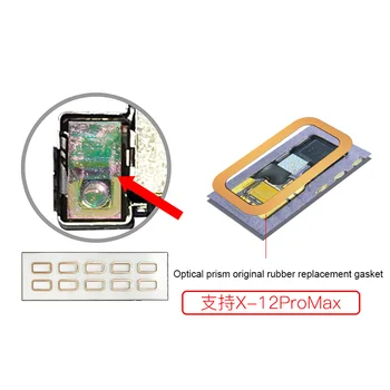 I2C Dot Matrix Face ID Repair Оптични лещи Оригинална Гумена Смяна на Тампони Телефонна Уплътнение Предна Престилка за X-12pro Max