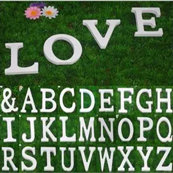 1 бр. 9CMX9 СМ Бял Дървен Писмо на Английски Азбука САМ Персонализирани Името на Дизайн, Изкуство, Занаят, Свободно Стояща Сърцето Сватба Начало Декор