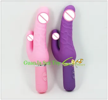 30 степени на вибрации двоен вибратор вибратор силна вибрация за женски мастурбатора doulbe вибратор за вагинален и анален секс-играчки
