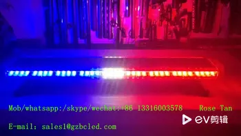 Led полицейски светлини 80 W 106 см, 42 инча предупреждение стробоскоп червен бял син led светлина покрива на колата бар