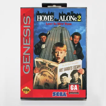 Home Alone 2 Опакован Версия 16bit MD Игрална Карта За Sega MegaDrive Sega Genesis System