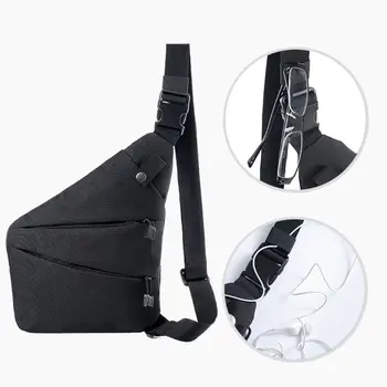 Многофункционална Скрита Нагрудная Bag Чанта За Съхранение на анти-кражба Ловно Лява/Дясна Наплечная Чанта За Мъже J60D