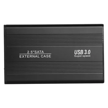 2.5-инчов SATA HDD SSD Case 3TB USB 3.0 5Gbps Твърд Диск Външен Корпус Преносим Алуминиева Сплав SSD Mobile Box за PC, Лаптоп