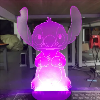 3D LED Лампа Карикатура Играта Осветление USB Настроение лека нощ Скъпа Играчка Многоцветен Luminaria Коледен Подарък на Децата