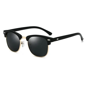 Поляризирани Слънчеви очила Мъже, Жени 3016 Марка, за Дизайн на Очите Слънчеви Очила Жени Полуободка Класически Мъжки Слънчеви очила Oculos De Sol UV400
