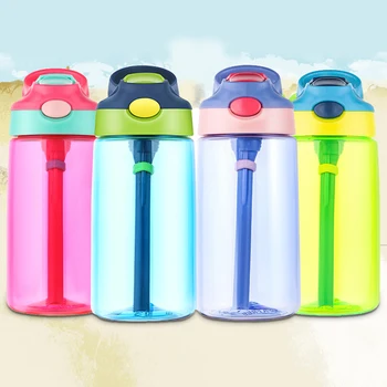 500 мл Открит Детска Спортна Бутилка BPA Безплатно Туризъм скално Катерене Бутилка за Вода Децата Ми Вода Сок от Бутилка Със сламка Здравословен Живот