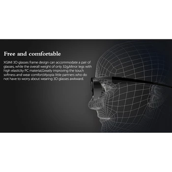 4 БР 3D-очила с активен затвор, за DLP Link Съвместими 96-144 Hz с проектори Optama /Acer/BenQ /ViewSonic/XGIMI DLP Link