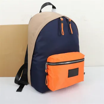 Унисекс трицветна найлон малка раница студентски училищна чанта водоустойчива раница