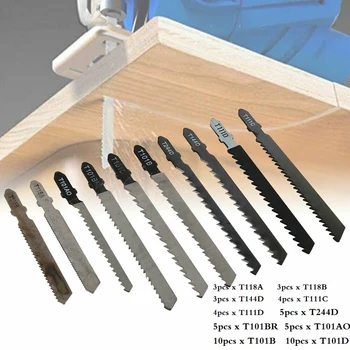 52 Бр Jig Saw Jigsaw Blades Set T118A T118B Metal Wood Разнообразни Остриета W/ T-Shank Режещи инструменти и Аксесоари За Инструменти на Bosch