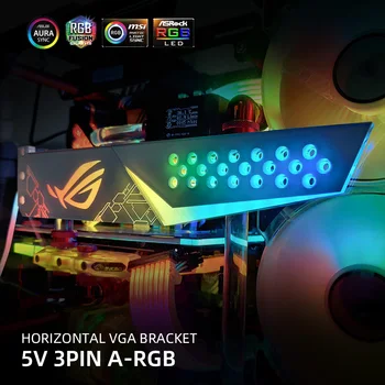 Скоба графични карти Акрилни ROG Faith VGA Support Mirror Персонализация на Притежателя на GPU AURA SYNC Water Cooler Custom MOD Високо Качество