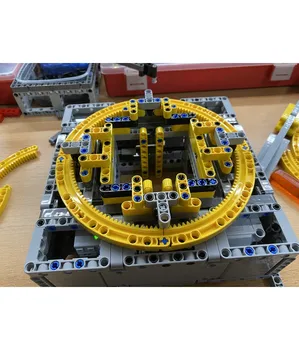 NEW 2021 Small particle scene playground equipment technology building block MOC remote control assembly toy boy ' s birthday gift