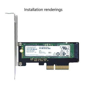 M. 2 NVME SSD NGFF to X4 PCIE 3.0 Adapter PCIE M2 Странично Card Adapter Support 2230 2242 2260 2280 Size NVMe M. 2 SSD