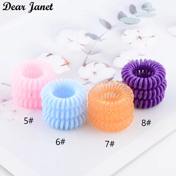 30 бр/пакет 3,5 см Сладък бонбони Цвят телефонна линия дъвка за коса дъвка за стайлинг на коса инструменти шапки за деца, момичета, жени