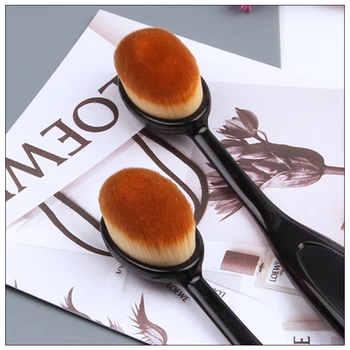 Четка За Грим Овални Козметична Четка За Грим Pro Blush Face Powder Foundation Makeup Brush Tool Brochas Maquillaje