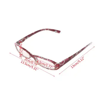 Старинните Дамски Унисекс Очила За Четене Очила За Старческо Читатели Правоъгълна Рамка Е Прозрачна Леща +1.0 И +4.0