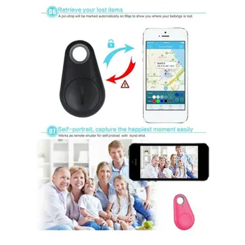 Мини Мода Smart Dog Pets Bluetooth 4.0, GPS Tracker Anti-lost Alarm Tag Wireless Child Bag Портфейла Key Finder Локатор