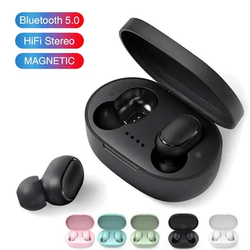 A6S TWS Bluetooth Безжични Слушалки с Безжични Слушалки 5.0 TWS Слушалки Шумоподавляющий Микрофон за Xiaomi iPhone Huawei Samsung