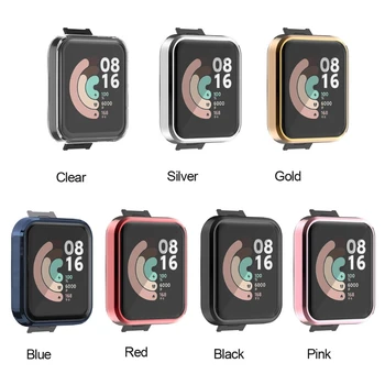 Soft Colorful Watch Protector Case Screen Protective Cover Skin Shell for -Xiaomi Mi Watch Lite Redmi Watch Accessories 95AF