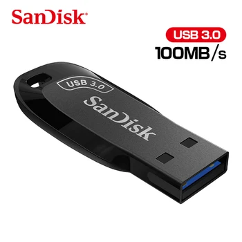 Пясъци USB3.0 Флаш памет 32GB 64GB 128GB 256GB CZ410 Ultra Shift 100MB/s Black Memory Stick U Disk Mini Pendrive За Компютър