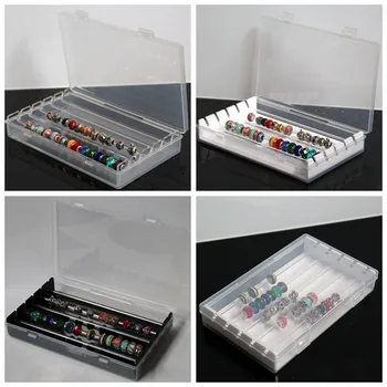 Пандора Charm Beads Box Гривна Бижута Display Титуляр За Съхранение на Трол Chamilia Beads Jewellery Show Case Органайзер с Капак