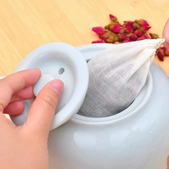 1Pc Food Grade Empty Scented Tea Bag Infuser With String Heal Seal Филтърна Хартия За Билков рассыпчатого Чай Bolsas