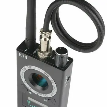 Изящно Проектирана Здрава детектор на RF сигнал Анти-шпионски Детектор Помещение K18 GSM, Аудио Грешка Finder GPS Scan