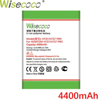 Wisecoco HT37 4400mAh Батерия За HOMTOM HT37 PRO Смяна на Батерия на Телефон+Номер за Проследяване