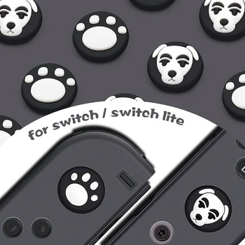 Зелен Nintend switch Joy Против Animal Crossings Thumb Grips Caps Kawaii Leaf Силиконов Калъф За Nintendo Switch Lite Сладко Cover
